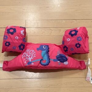 Stearns Puddle Jumper – Pink Seahorse/Turtle – 30–50 lb – Type III PFD